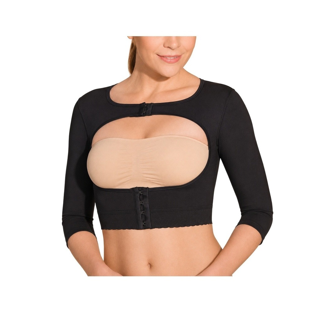 Post-Surgery Compression Arm and Chest Garment - Black